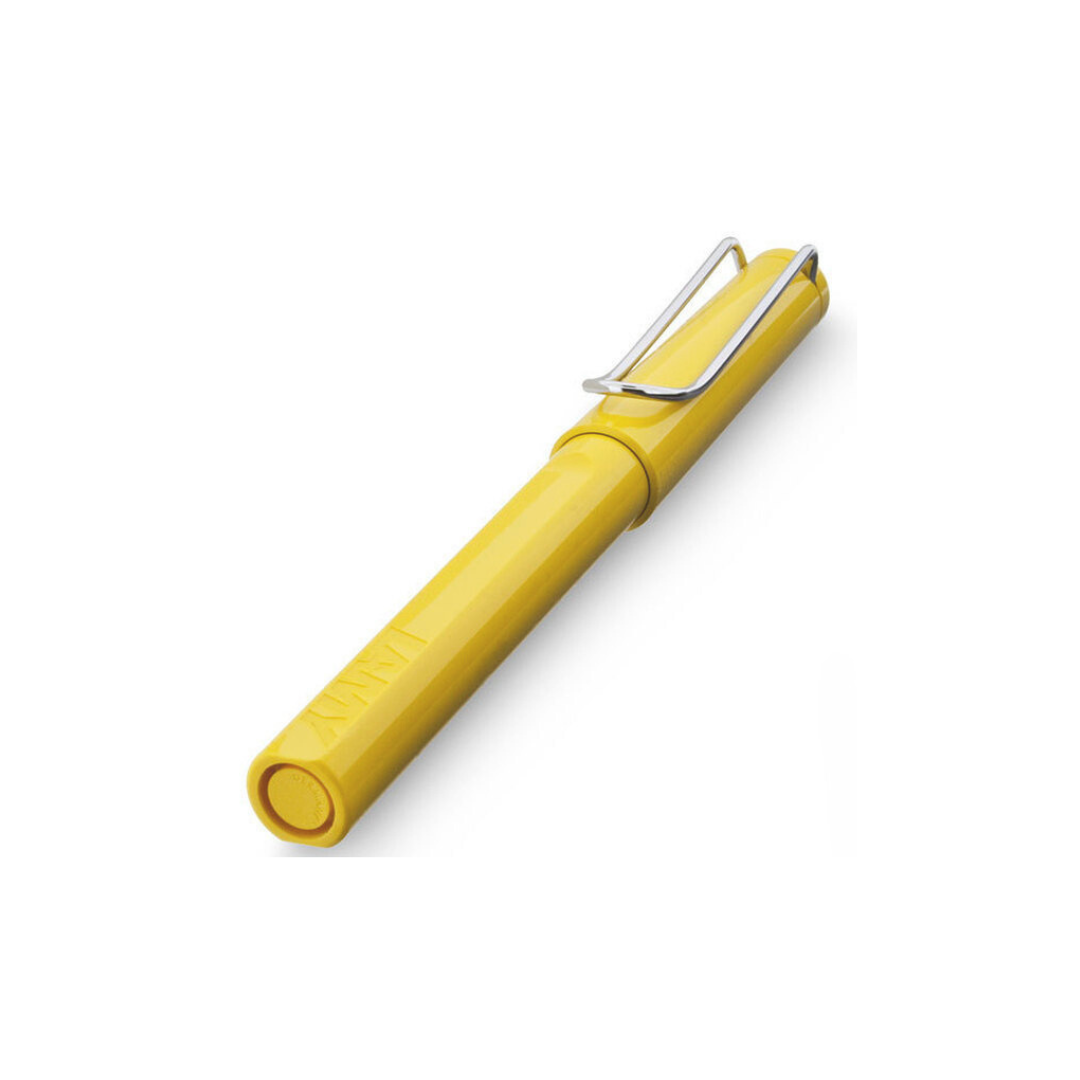 Lamy Safari Rollerball Pen Yellow — Lamy rollerball pen — fluid gel ink writing instrument, at Cityluxe Singapore