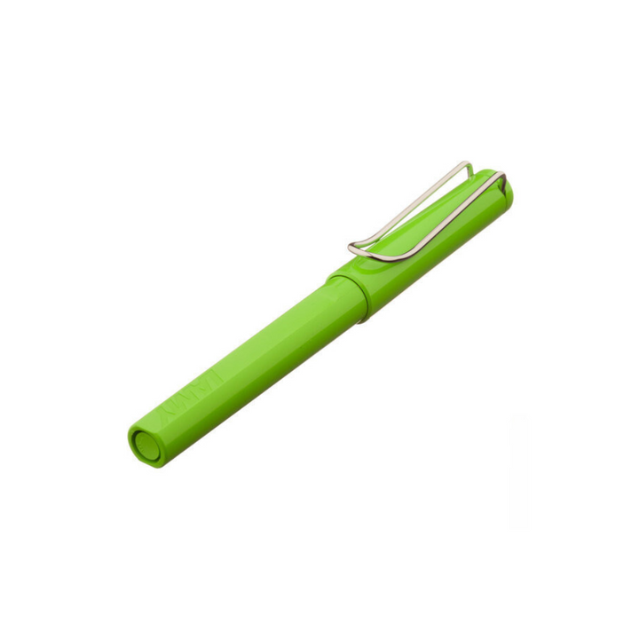Lamy Safari Rollerball Pen Green — Lamy rollerball pen — fluid gel ink writing instrument, at Cityluxe Singapore