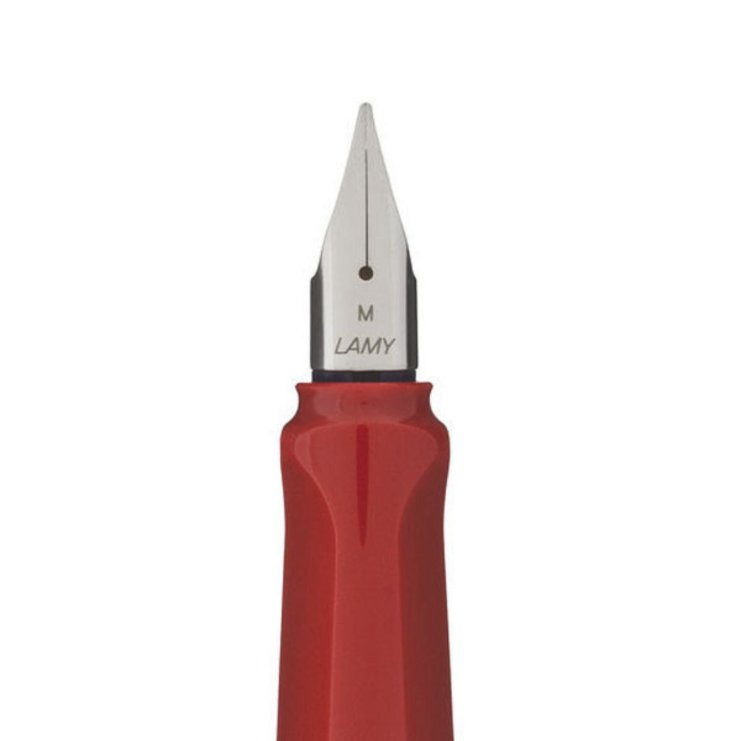 Lamy Safari Fountain Pen Red — Lamy fountain pen — precision nib writing instrument, at Cityluxe Singapore stationery store