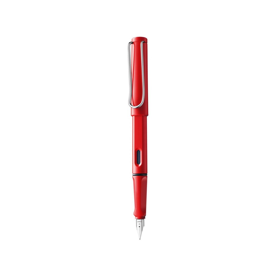 Lamy Safari Fountain Pen Red — Lamy fountain pen — precision nib writing instrument, at Cityluxe Singapore stationery store