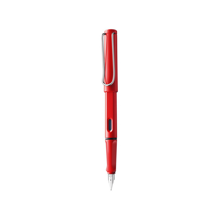 Lamy Safari Fountain Pen Red — Lamy fountain pen — precision nib writing instrument, at Cityluxe Singapore stationery store
