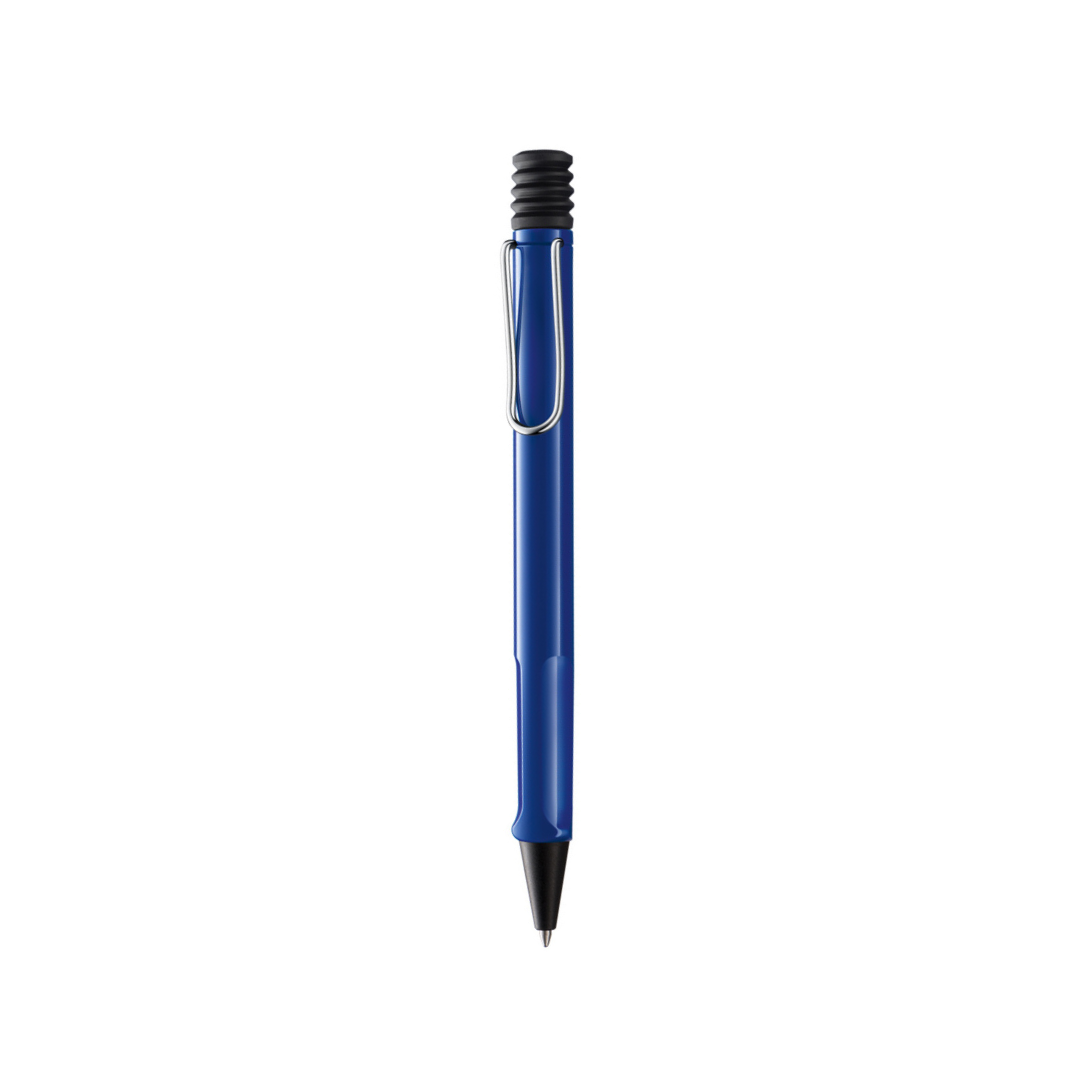 Lamy Safari Ballpoint Pen Blue — flat lay