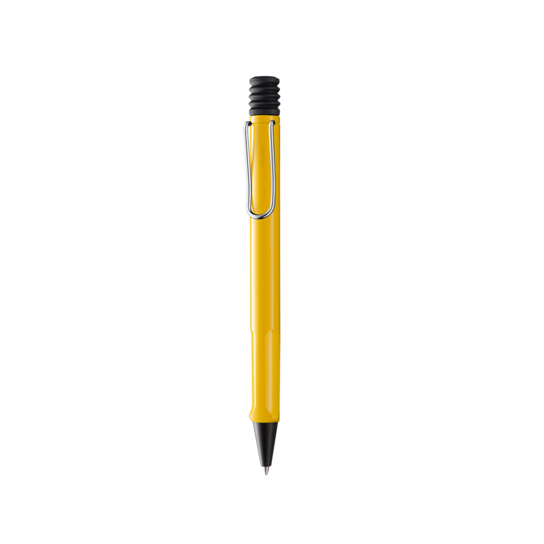 Lamy Safari Ballpoint Pen Yellow — flat lay