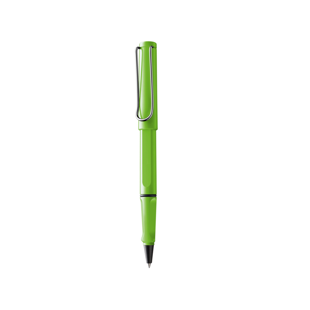 Lamy Safari Rollerball Pen Green — Lamy rollerball pen — fluid gel ink writing instrument, at Cityluxe Singapore