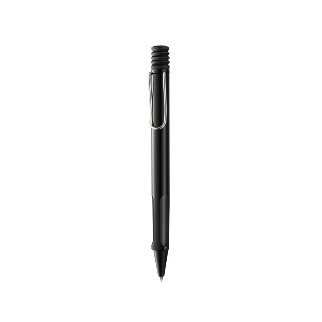 Lamy Safari Ballpoint Pen Black — flat lay