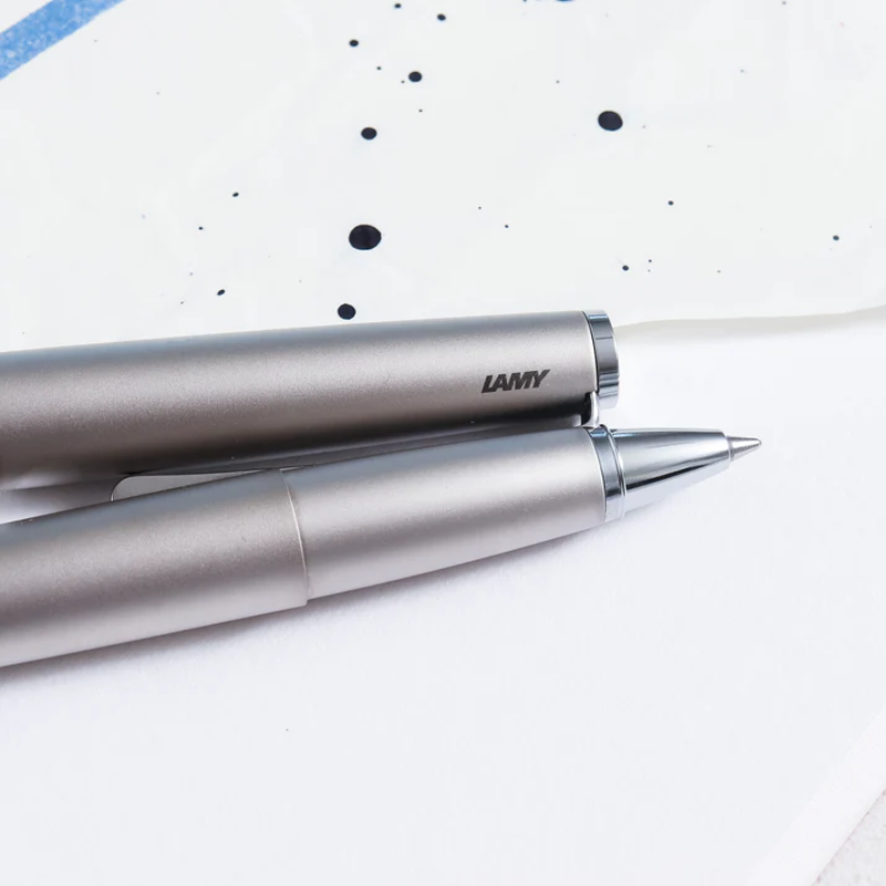 Lamy Studio Rollerball Pen Palladium — Lamy rollerball pen — fluid gel ink writing instrument, at Cityluxe Singapore