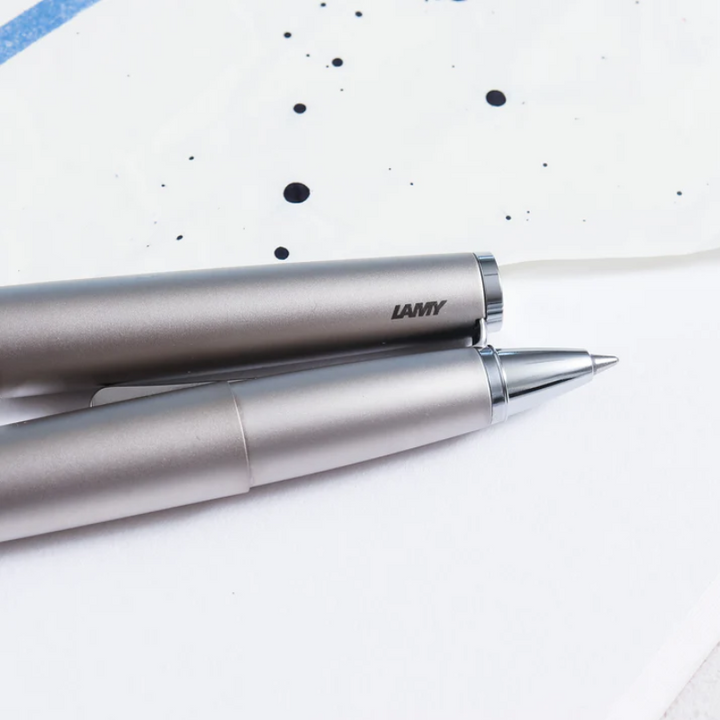 Lamy Studio Rollerball Pen Palladium — Lamy rollerball pen — fluid gel ink writing instrument, at Cityluxe Singapore