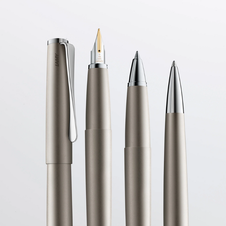 Lamy Studio Rollerball Pen Palladium — Lamy rollerball pen — fluid gel ink writing instrument, at Cityluxe Singapore