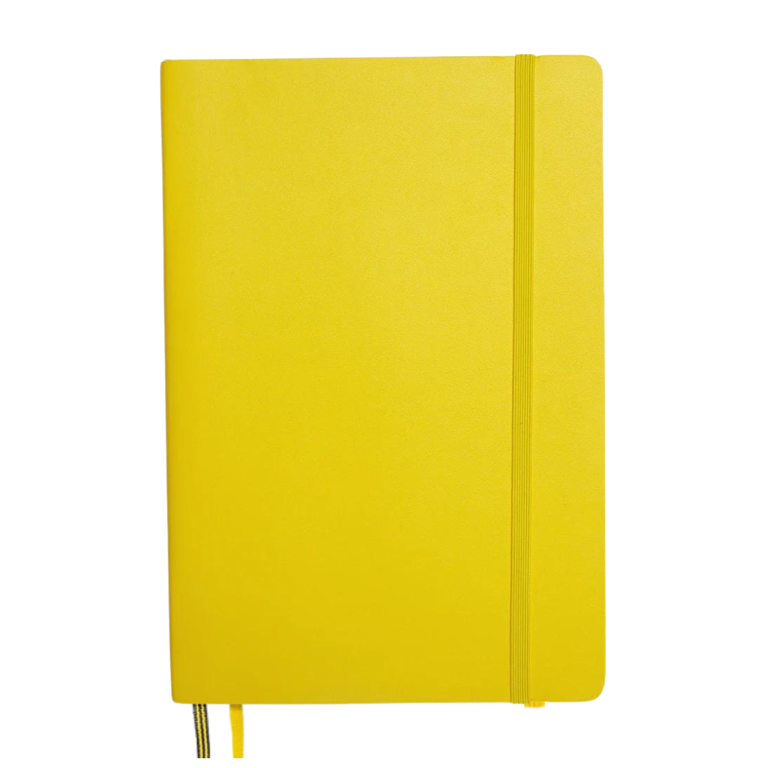 Leuchtturm1917 A5 Medium Softcover Notebook in Plain / Lemon — Leuchtturm1917 notebook — quality writing journal with premium paper, at Cityluxe Singapore stationery store