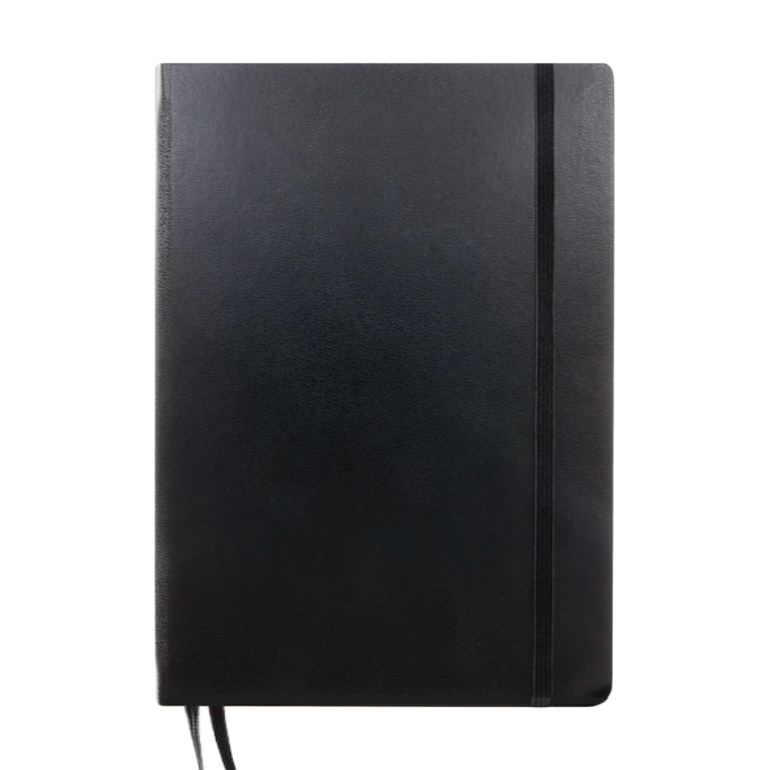 Leuchtturm1917 A5 Medium Hardcover Weekly Planner &amp; Notebook 2025 - Dotted / Black