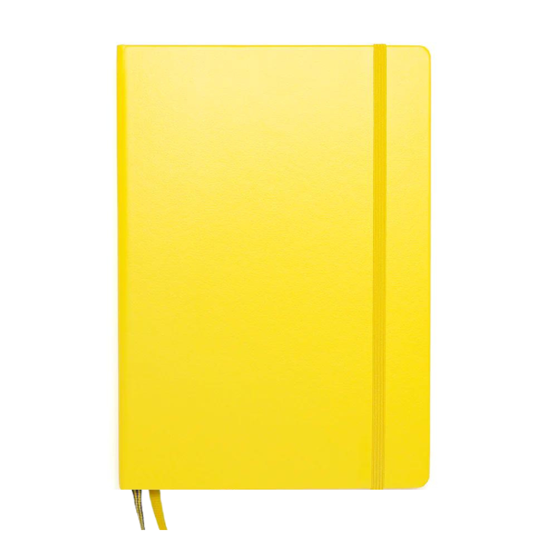 Leuchtturm1917 A5 Medium Hardcover Weekly Planner &amp; Notebook 2025 - Lemon
