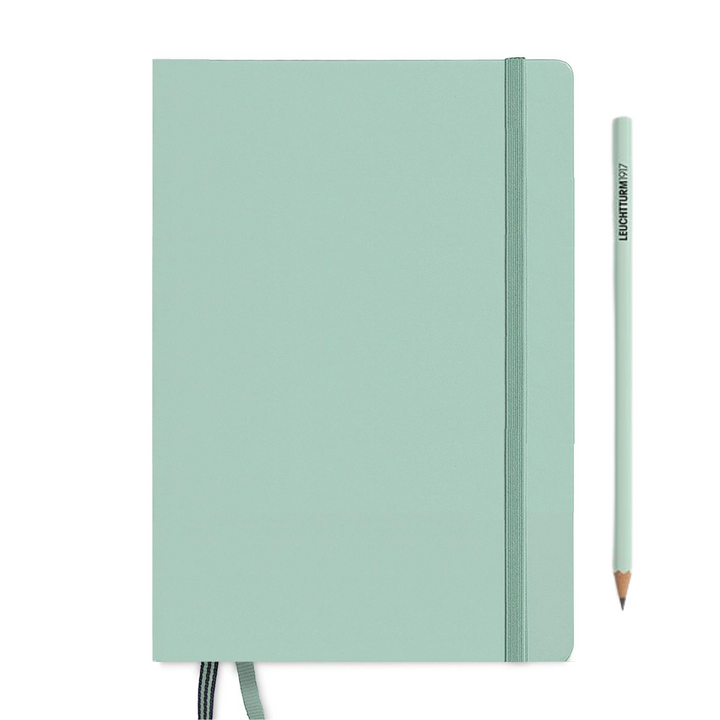 Leuchtturm1917 A5 Medium Hardcover Weekly Planner &amp; Notebook 2025 - Mint Green