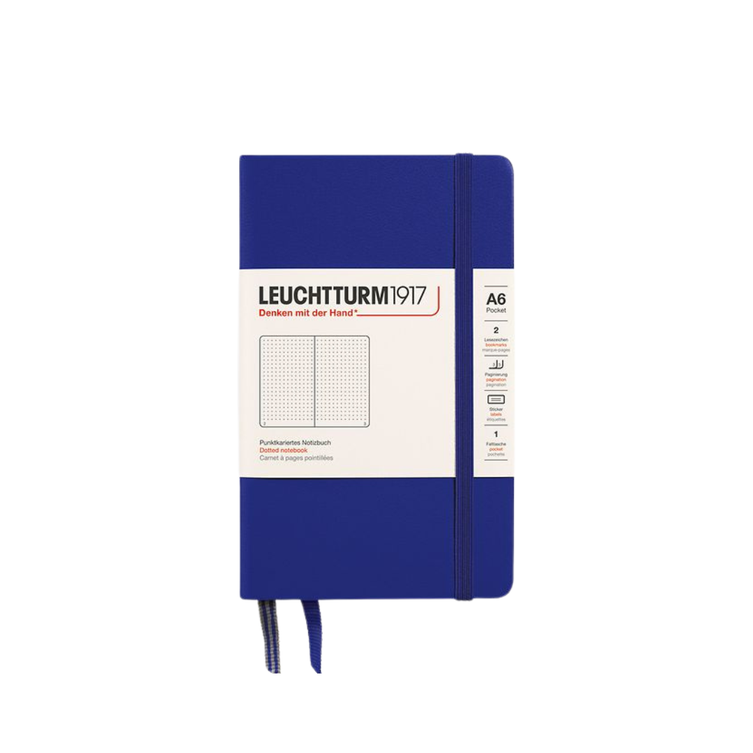 Leuchtturm1917 A6 Pocket Hardcover Notebook in Dotted / Ink — Leuchtturm1917 notebook — quality writing journal with premium paper, at Cityluxe Singapore stationery store