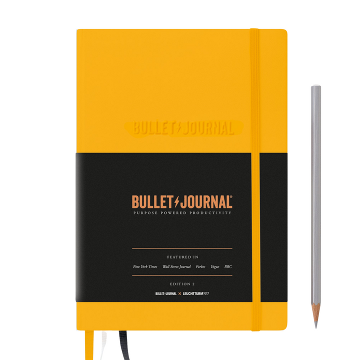 Leuchtturm1917 Bullet Journal Edition 2 A5 Medium Hardcover Notebook in Dotted / Yellow24 — Leuchtturm1917 notebook — quality writing journal with premium paper, at Cityluxe Singapore stationery store