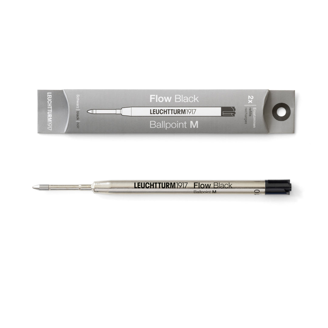 Leuchtturm1917 Drehgriffel Nr. 1 Refill Pack of 2 Black — Leuchtturm1917 ballpoint pen — reliable smooth-writing everyday pen, at Cityluxe Singapore
