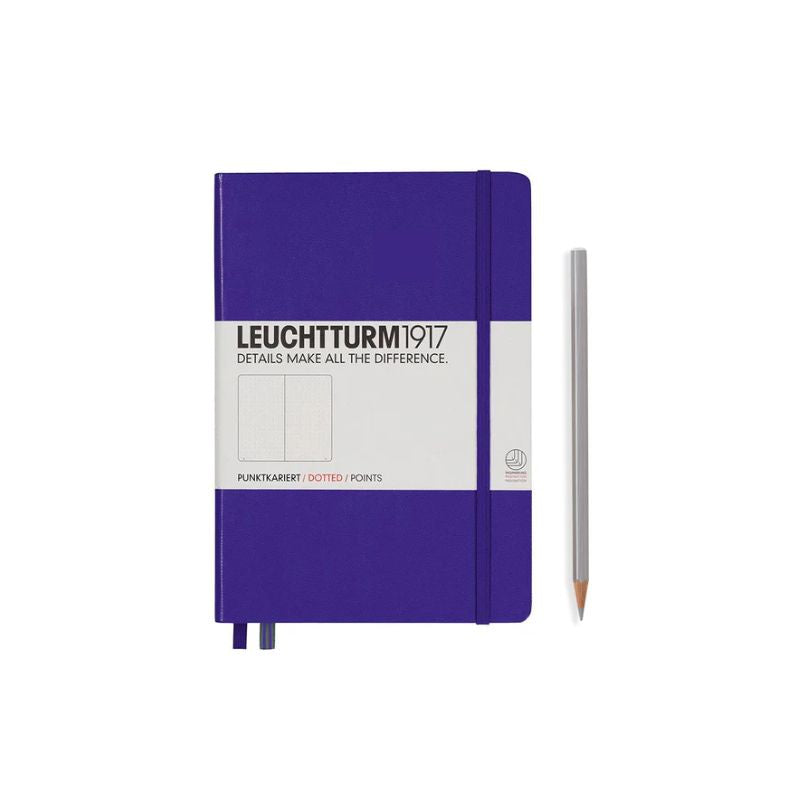 Leuchtturm1917 Hardcover A6 Pocket Notebook Purple in Dotted — Leuchtturm1917 notebook — quality writing journal with premium paper, at Cityluxe Singapore stationery store