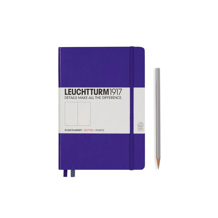Leuchtturm1917 Hardcover A6 Pocket Notebook Purple in Dotted — Leuchtturm1917 notebook — quality writing journal with premium paper, at Cityluxe Singapore stationery store