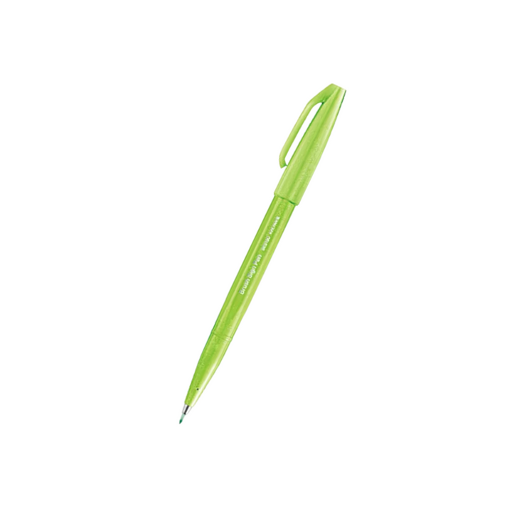 Pentel Touch Brush Sign Pen Light Green — Pentel brush pen — premium stationery and lifestyle, at Cityluxe Singapore