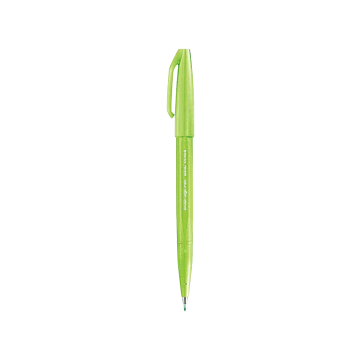 Pentel Touch Brush Sign Pen Light Green — Pentel brush pen — premium stationery and lifestyle, at Cityluxe Singapore