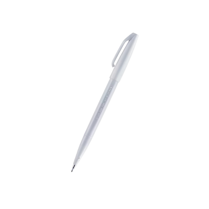 Pentel Touch Brush Sign Pen Light Grey — Pentel brush pen — premium stationery and lifestyle, at Cityluxe Singapore