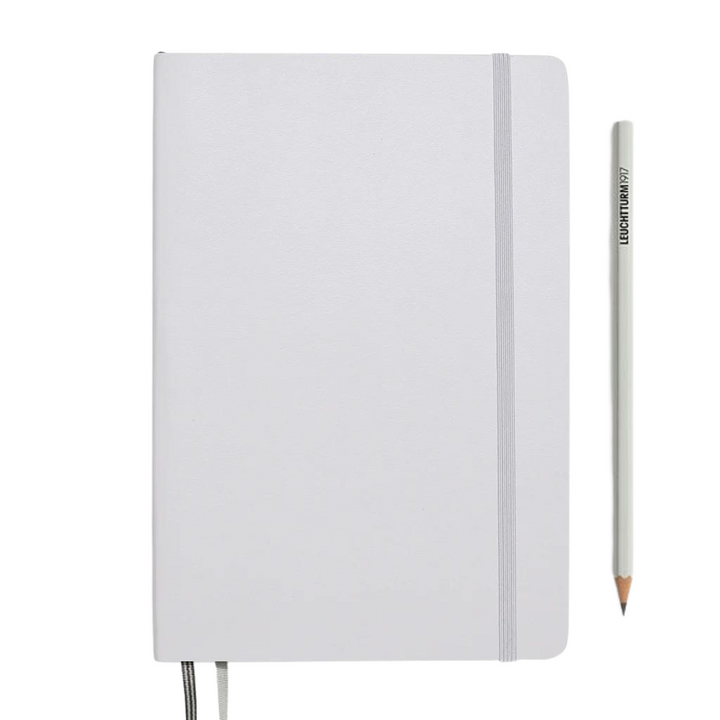 Leuchtturm1917 A5 Medium Softcover Notebook in Plain / Light Grey — Leuchtturm1917 notebook — quality writing journal with premium paper, at Cityluxe Singapore stationery store