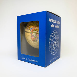 Luxo Antique Vintage Globe, Mini Desktop - 10cm