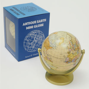 Luxo Antique Vintage Globe, Mini Desktop - 10cm