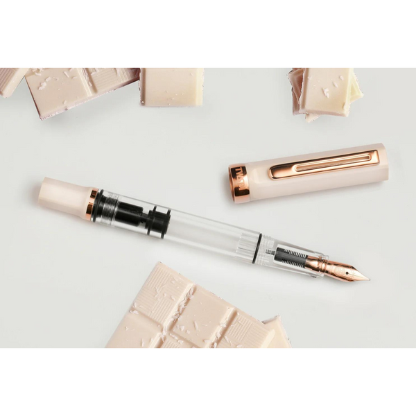 Load image into Gallery viewer, TWSBI ECO Fountain Pen - Creme with Rose Gold
