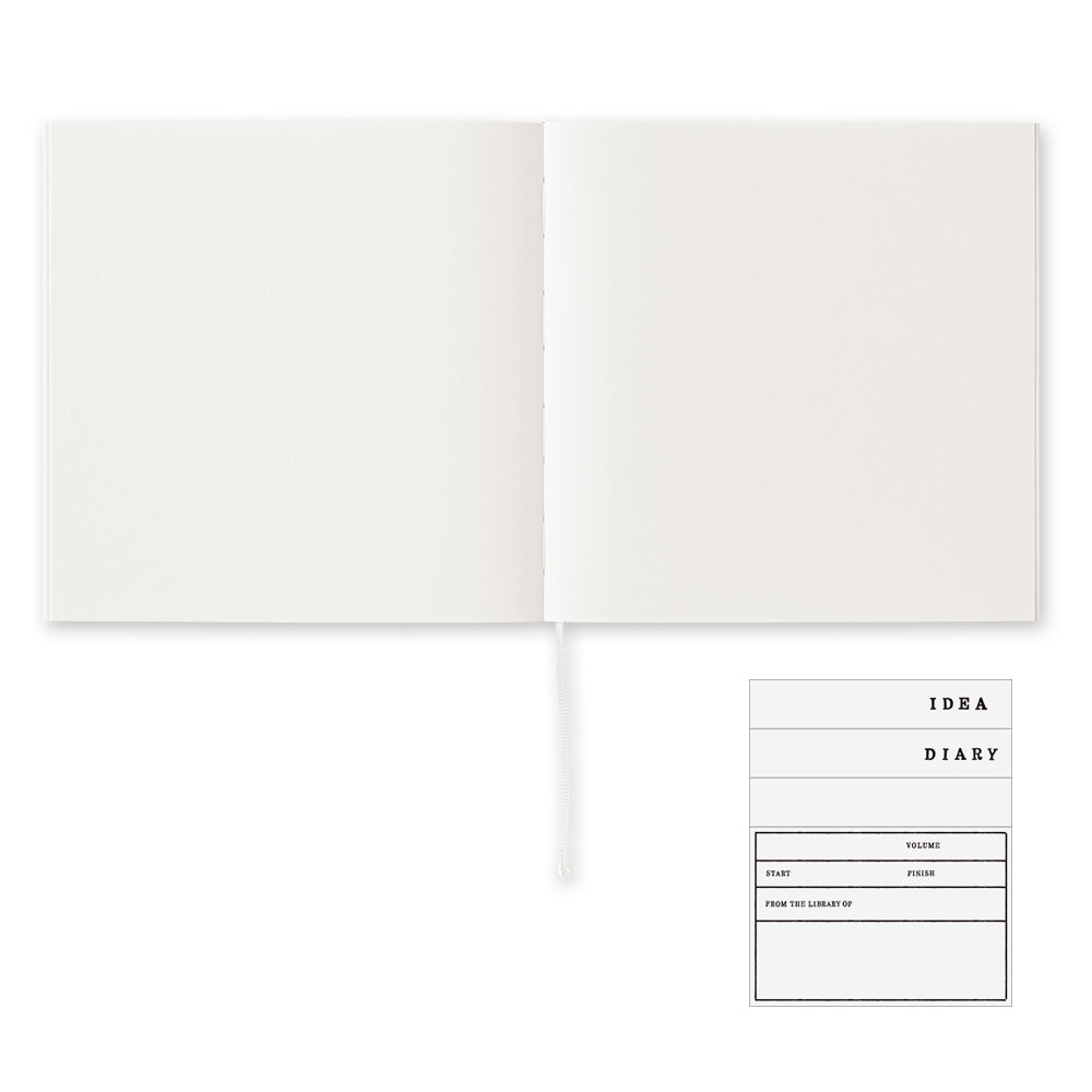 MD Notebook Cotton (A5 Square) in Blank — MD Paper notebook — quality writing journal with premium paper, at Cityluxe Singapore stationery store