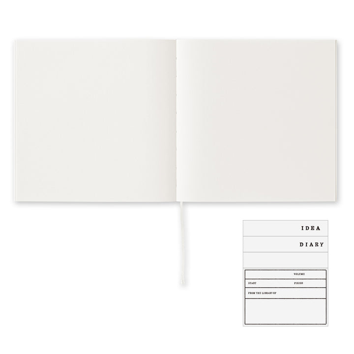 MD Notebook Cotton (A5 Square) in Blank — MD Paper notebook — quality writing journal with premium paper, at Cityluxe Singapore stationery store