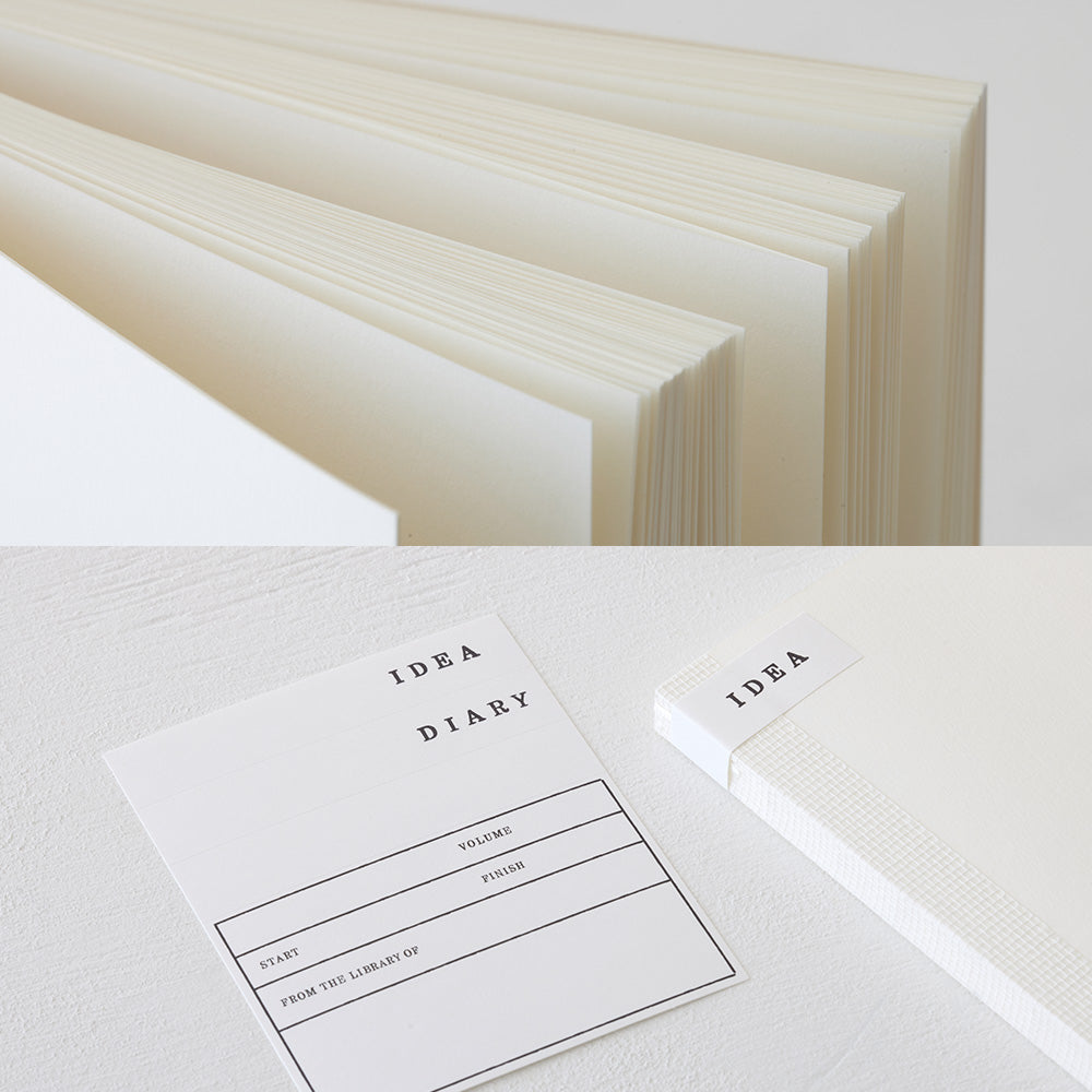 MD Notebook Cotton (A5 Square) in Blank — MD Paper notebook — quality writing journal with premium paper, at Cityluxe Singapore stationery store