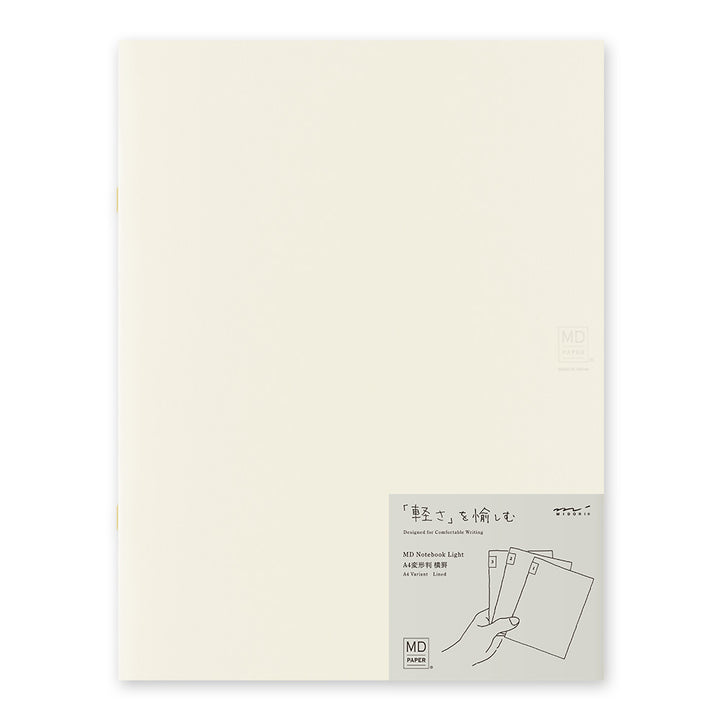 MD Notebook Light (A4 Variant) Lined 3pcs Pack A — MD Paper notebook — quality writing journal with premium paper, at Cityluxe Singapore stationery store