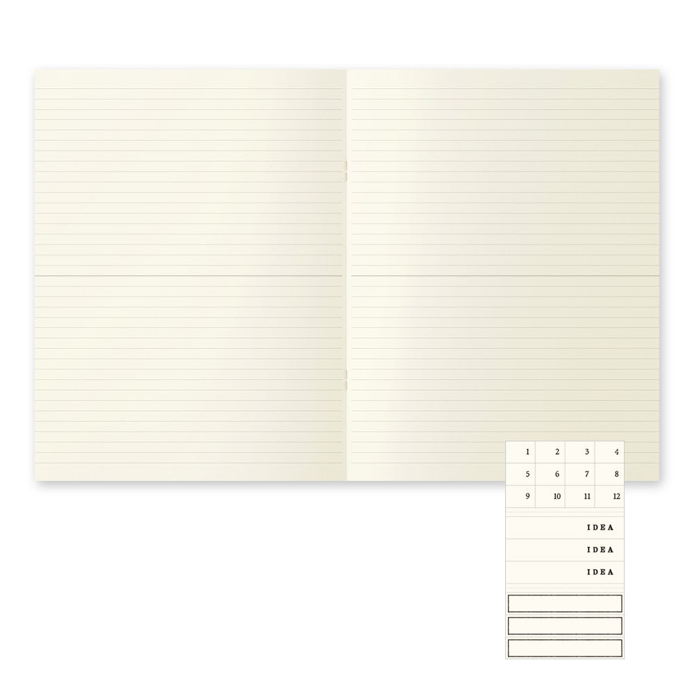 MD Notebook Light (A4 Variant) Lined 3pcs Pack A — MD Paper notebook — quality writing journal with premium paper, at Cityluxe Singapore stationery store