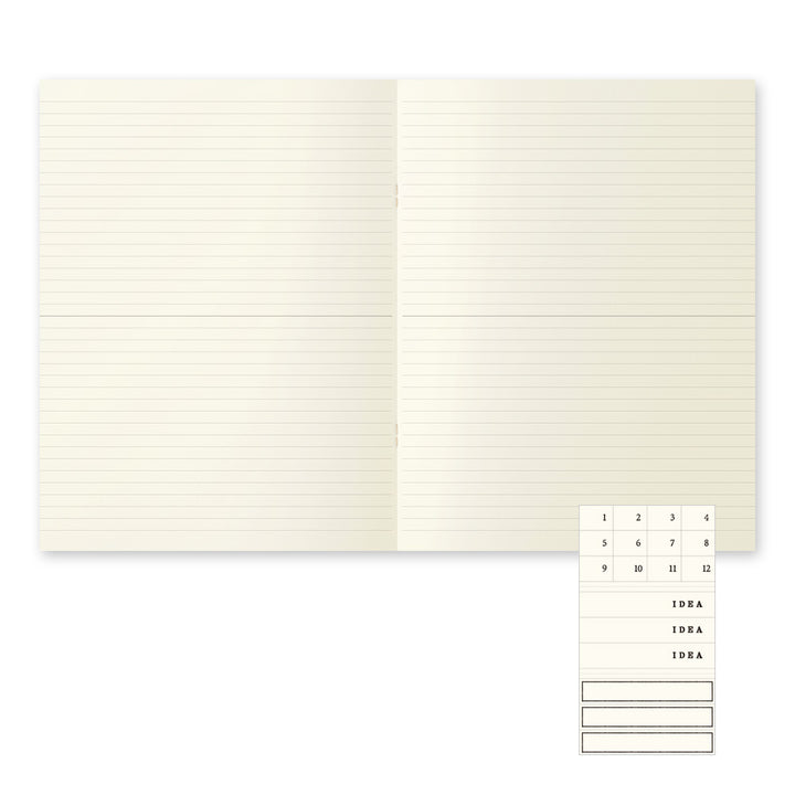 MD Notebook Light (A4 Variant) Lined 3pcs Pack A — MD Paper notebook — quality writing journal with premium paper, at Cityluxe Singapore stationery store