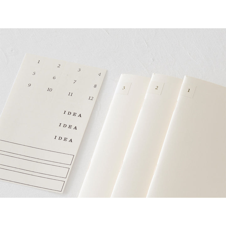 MD Notebook Light (A4 Variant) Lined 3pcs Pack A — MD Paper notebook — quality writing journal with premium paper, at Cityluxe Singapore stationery store