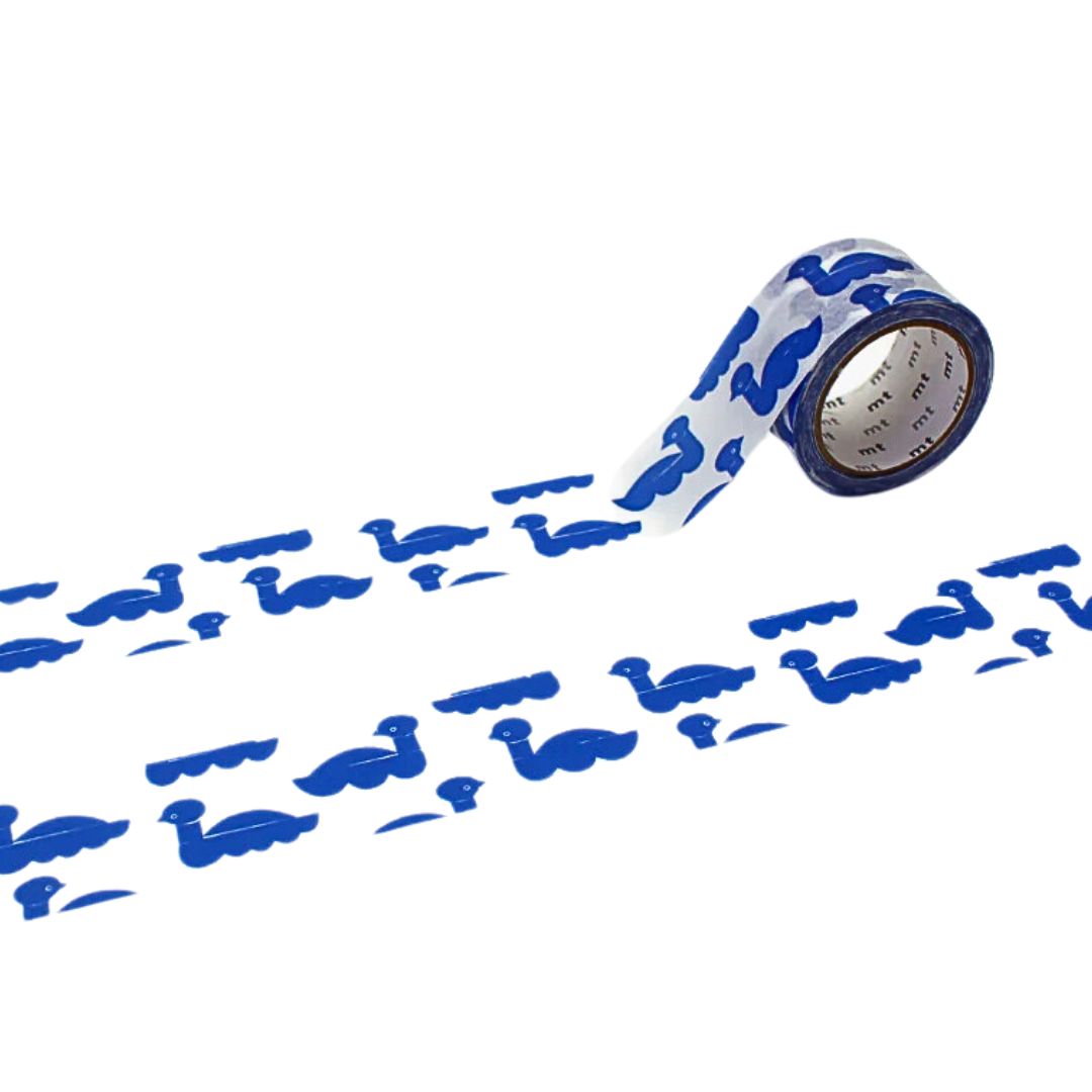 MT x Mina Perhonen Washi Tape in Sea Birds — MT Tape washi tape — decorative Japanese paper tape for journaling and craft, at Cityluxe Singapore