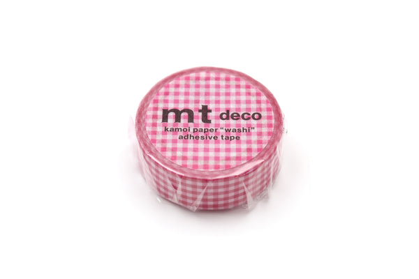 画像をギャラリービューアに読み込む, MT Deco Washi Tape - Delicate Checkered Pink
