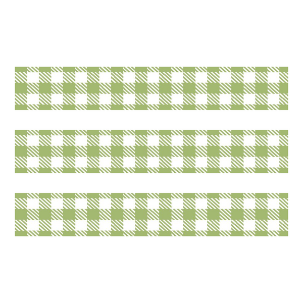 画像をギャラリービューアに読み込む, MT Deco Washi Tape - Stripe Checkered Light Moss Green
