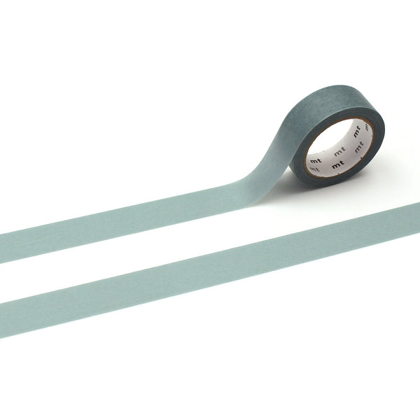 MT Basic Washi Tape - Charcoal Gray — roll front