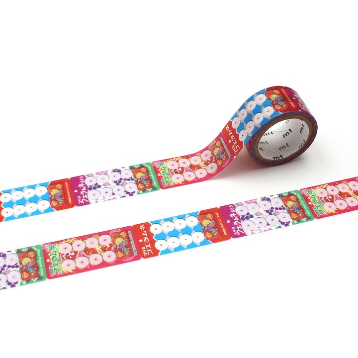 MT x Dagashi Washi Tape - Fue Ramune Candy — roll front
