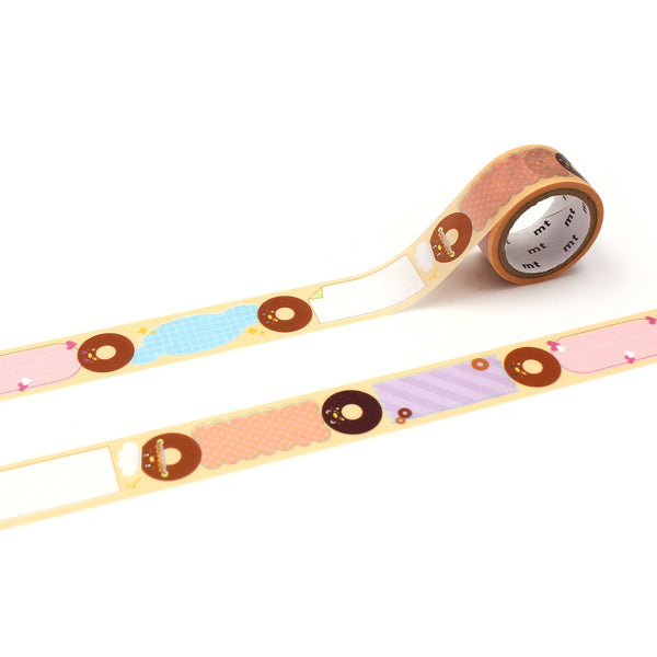 MT x Dagashi Washi Tape - Young-kun Memo — roll front