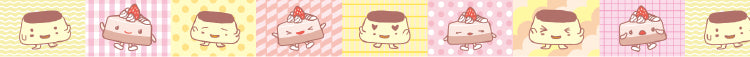 MT x Dagashi Washi Tape - Mini Pudding-chan