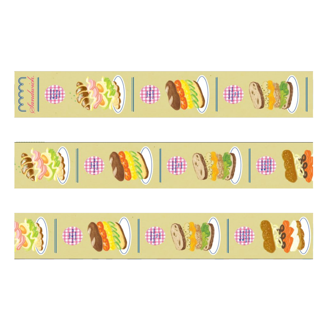 MT EX Washi Tape in Sandwich — MT Tape washi tape — decorative Japanese paper tape for journaling and craft, at Cityluxe Singapore