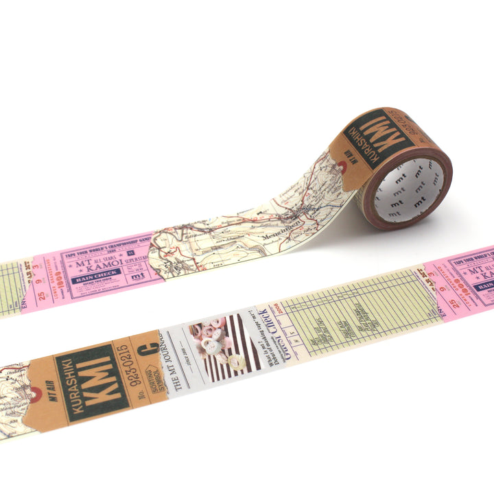 MT EX Washi Tape in Retro Collage — MT Tape washi tape — decorative Japanese paper tape for journaling and craft, at Cityluxe Singapore