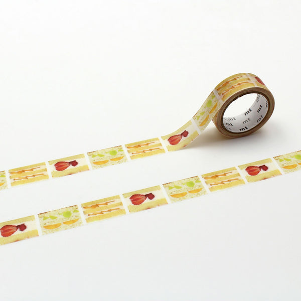 MT EX Washi Tape - Fruit Shortcake — roll front