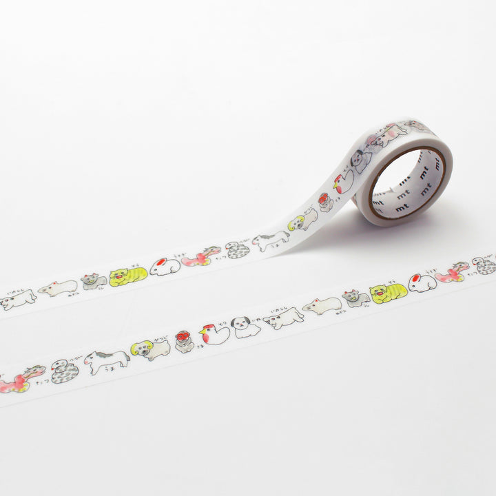 MT x Isabelle Boinot Washi Tape in Zodiac — MT Tape washi tape — decorative Japanese paper tape for journaling and craft, at Cityluxe Singapore