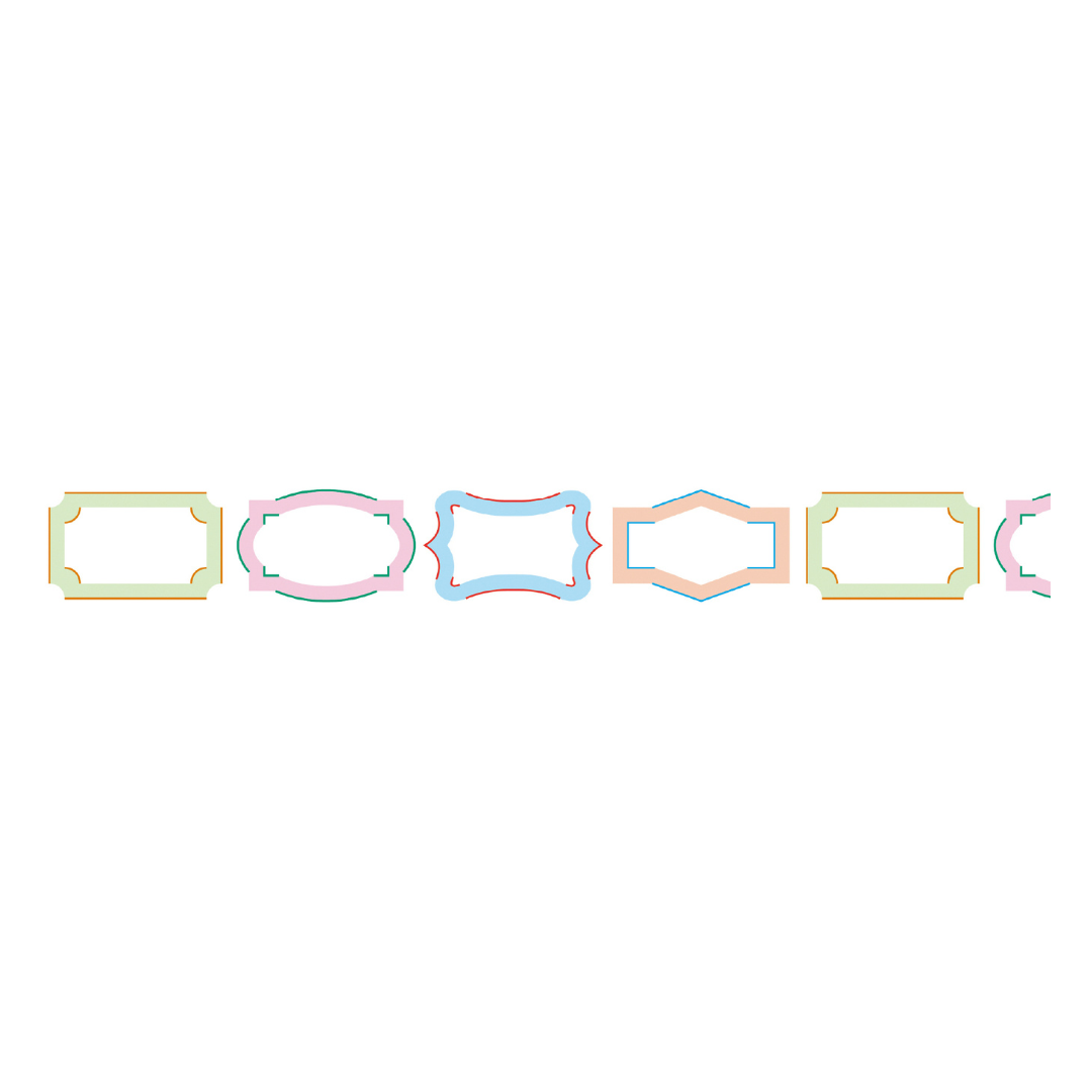 MT KakuKaku Washi Tape - Frame Label