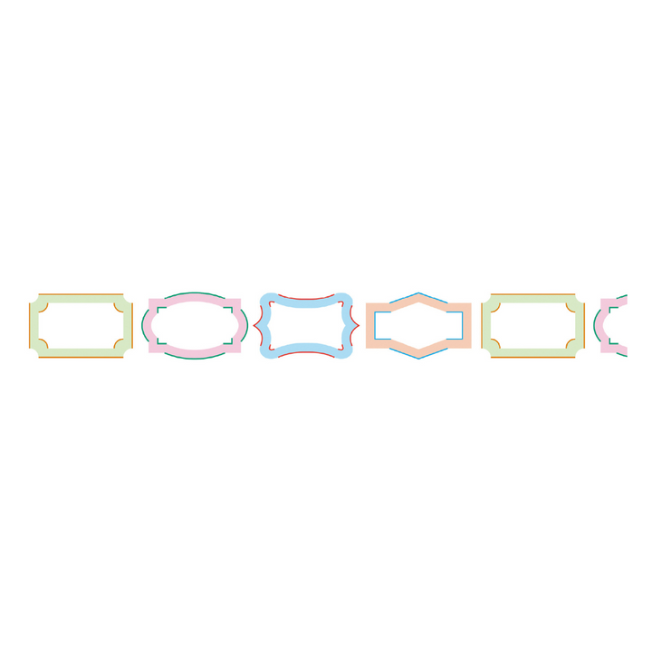MT KakuKaku Washi Tape - Frame Label