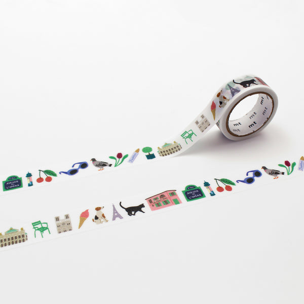 MT x Léa Maupetit Washi Tape - Paris — roll front