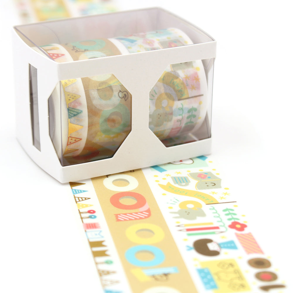 MT Tape 100th Anniversary Set in Mizutama — MT Tape washi tape — decorative Japanese paper tape for journaling and craft, at Cityluxe Singapore